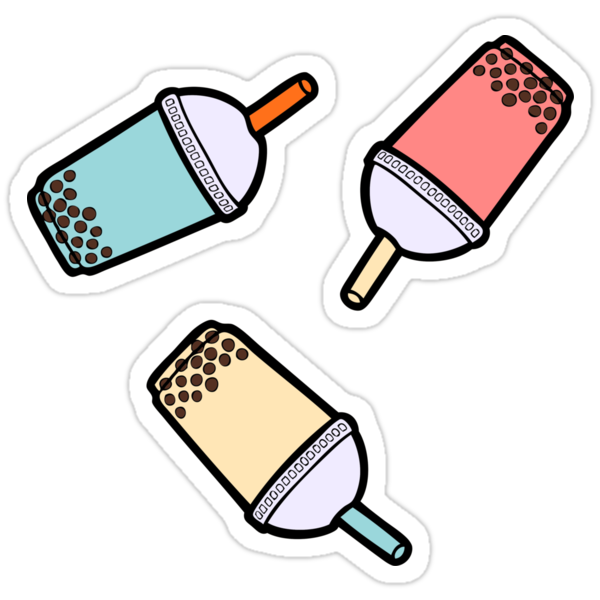 "Bubble Tea Pattern" Stickers by evannave | Redbubble