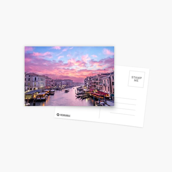Colors in Venice Postcard