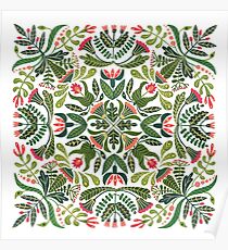 Little red riding hood - mandala pattern Poster