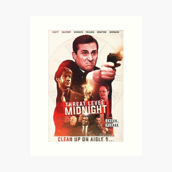 Threat Level Midnight Art Prints for Sale Redbubble