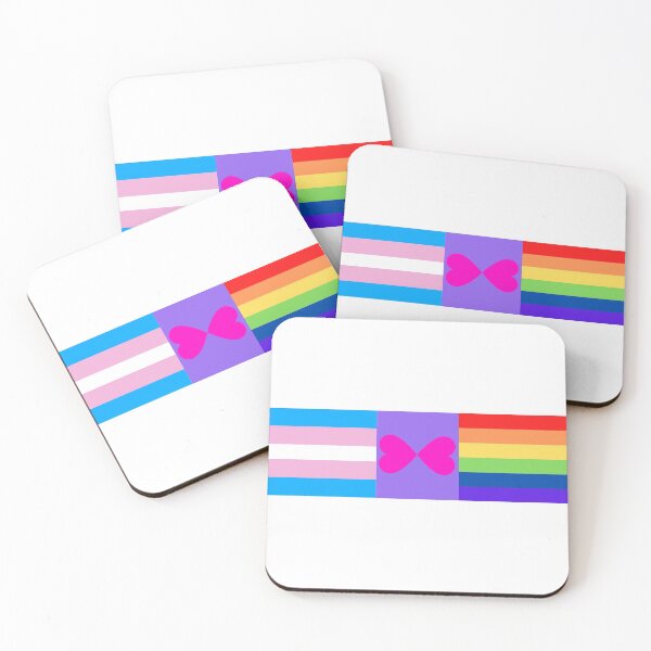 Item preview, Trans and Pride Couple Pride Flag Pink and Pink designed and sold by Derians.