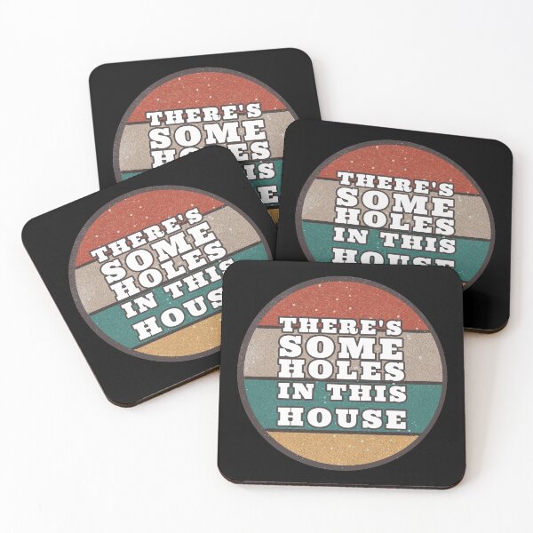 Item preview, THERE'S SOME HOLES IN THIS HOUSE VINTAGE RETRO FUNNY DESIGN designed and sold by thebaronart.