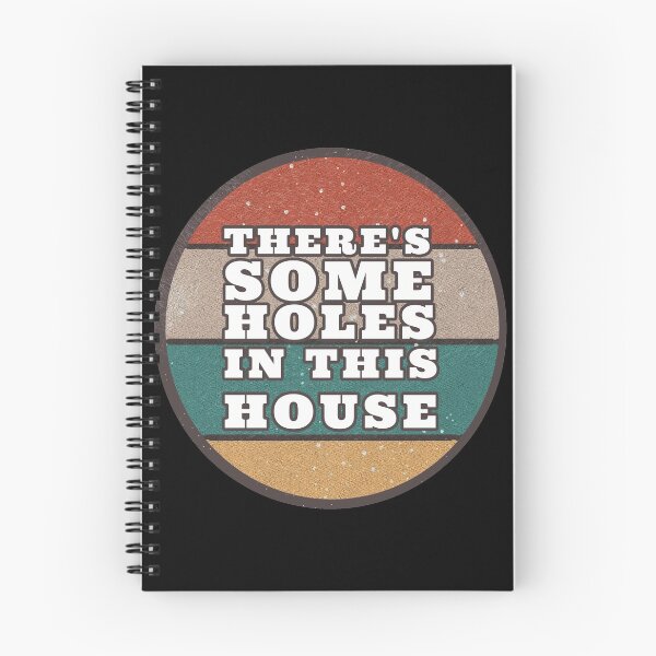 Item preview, THERE'S SOME HOLES IN THIS HOUSE VINTAGE RETRO FUNNY DESIGN designed and sold by thebaronart.