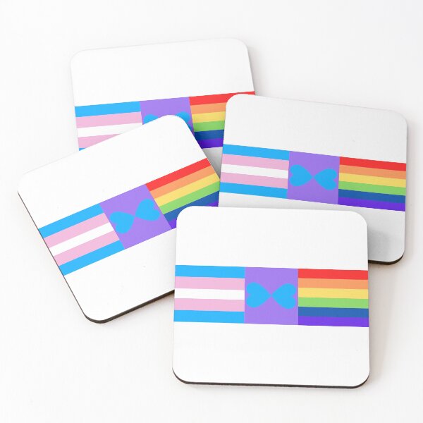 Item preview, Trans and Pride Couple Flag Blue and Blue designed and sold by Derians.