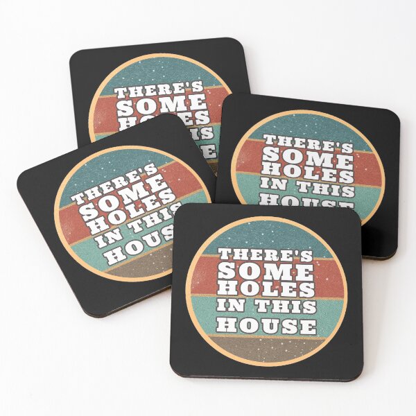 Item preview, THERE'S SOME HOLES IN THIS HOUSE VINTAGE RETRO FUNNY DESIGN designed and sold by thebaronart.