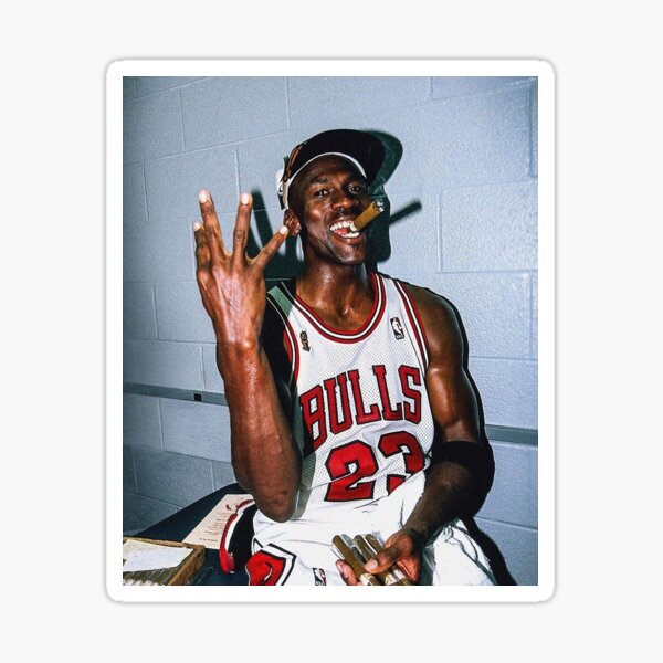 Micheal Jordan Cigar Sticker