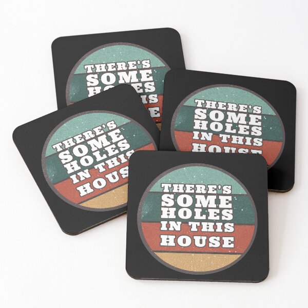 Item preview, THERE'S SOME HOLES IN THIS HOUSE VINTAGE RETRO FUNNY DESIGN designed and sold by thebaronart.