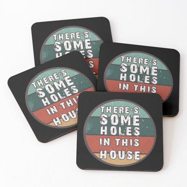 Item preview, THERE'S SOME HOLES IN THIS HOUSE VINTAGE RETRO FUNNY DESIGN designed and sold by thebaronart.