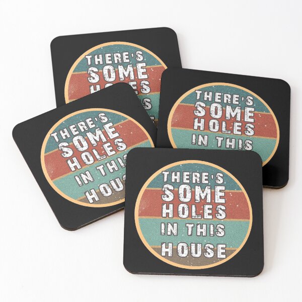 Item preview, THERE'S SOME HOLES IN THIS HOUSE VINTAGE RETRO FUNNY DESIGN designed and sold by thebaronart.
