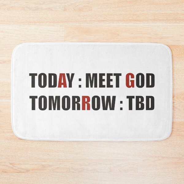 Item preview, Today: meet God Tomorrow: TBD designed and sold by Marcello Aivazi.