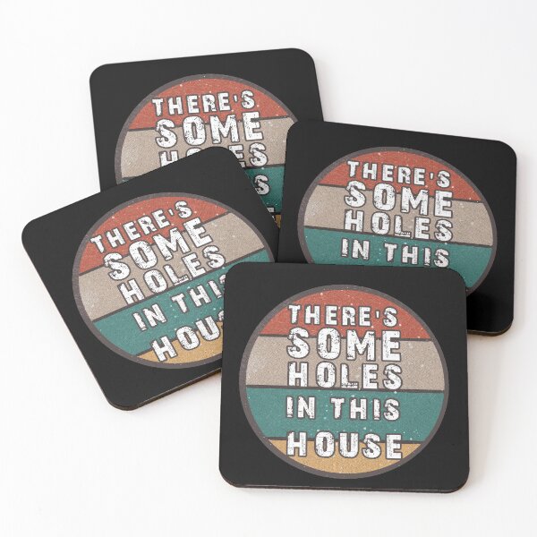 Item preview, THERE'S SOME HOLES IN THIS HOUSE VINTAGE RETRO FUNNY DESIGN designed and sold by thebaronart.
