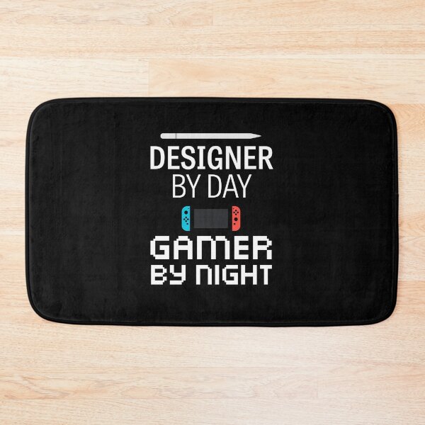 Item preview, Designer by day, gamer by night - white designed and sold by GinHans.
