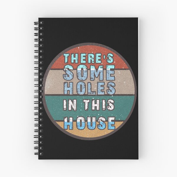Item preview, THERE'S SOME HOLES IN THIS HOUSE VINTAGE RETRO FUNNY DESIGN designed and sold by thebaronart.