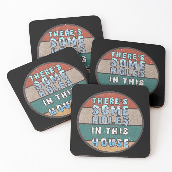 Item preview, THERE'S SOME HOLES IN THIS HOUSE VINTAGE RETRO FUNNY DESIGN designed and sold by thebaronart.