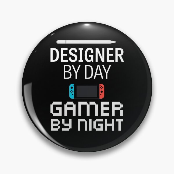 Item preview, Designer by day, gamer by night - white designed and sold by GinHans.