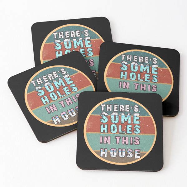 Item preview, THERE'S SOME HOLES IN THIS HOUSE VINTAGE RETRO FUNNY DESIGN designed and sold by thebaronart.