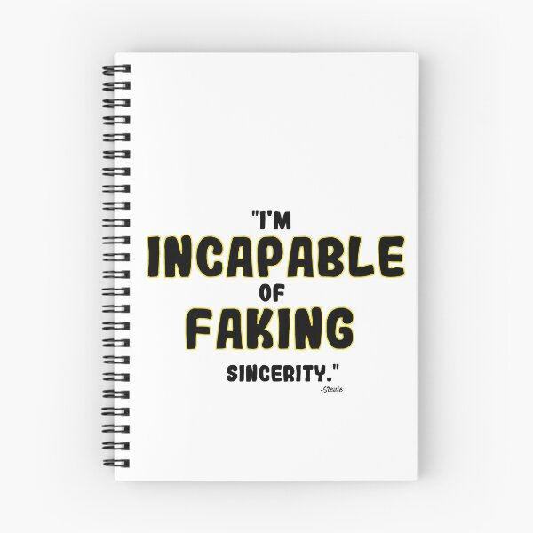 Item preview, "I'm Incapable Of Faking Sincerity" designed and sold by SHAMTEES.