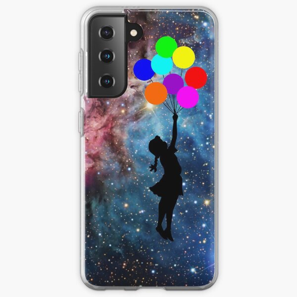 banksy ballon galaxy Samsung Galaxy Soft Case