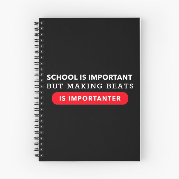 Item preview, School Is Important But Making Music Is Importanter, Beatmaker designed and sold by ilovetshirts87.