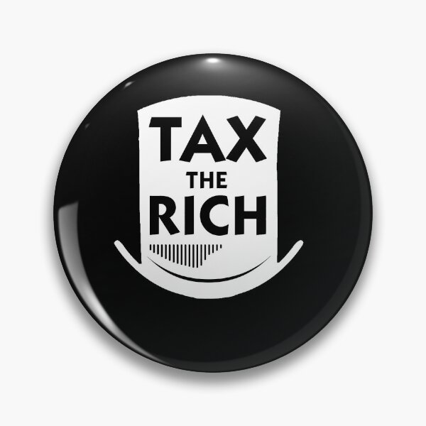 Item preview, tax the rich - black designed and sold by Funny Tee.