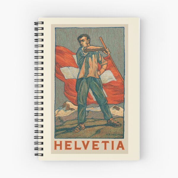 Item preview, Arte patriótico vintage del cartel de Suiza Helvetia designed and sold by motivitees.