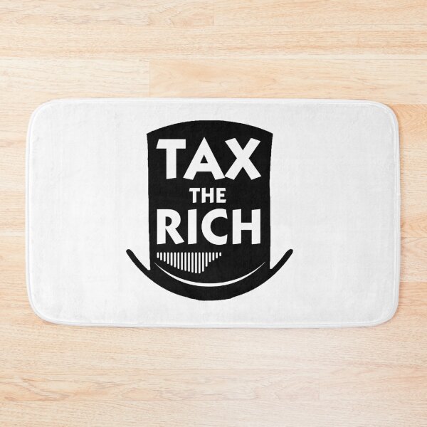 Item preview, tax the rich - white designed and sold by Funny Tee.