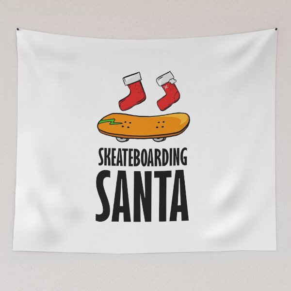 Item preview, Christmas Skateboarding Santa designed and sold by Ba3ksy Design.