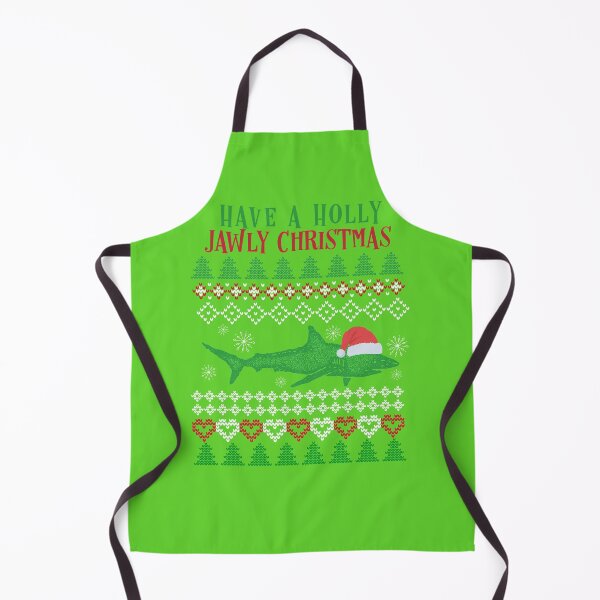 Item preview, Christmas Shark - Holly Jawly - Ugly Christmas Sweater Pun Humor designed and sold by sableandshadow.
