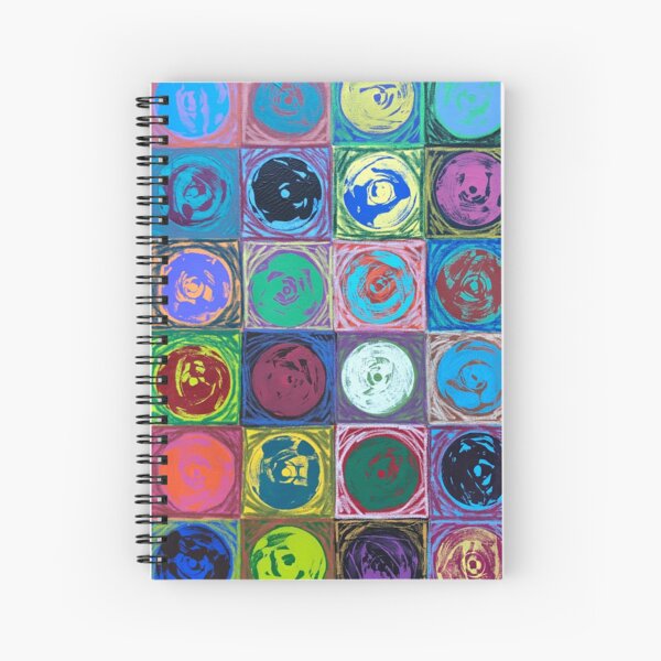 Music Monoprints Spiral Notebook