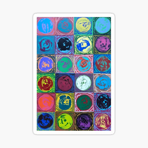 Music Monoprints Sticker