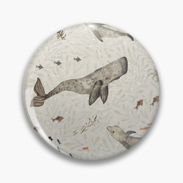 Item preview,  Whales and leaves designed and sold by Petit Faon Prints.