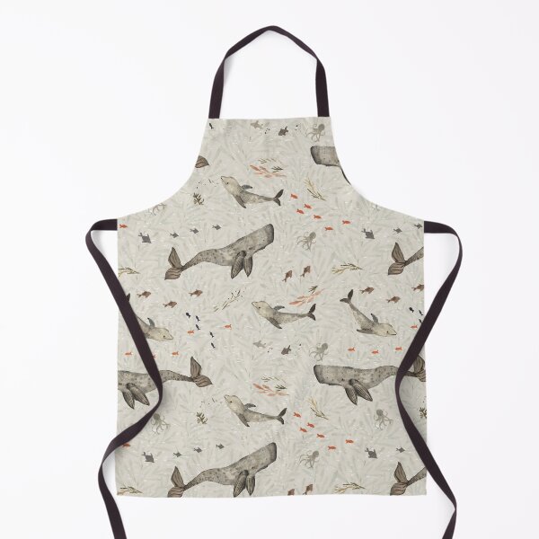 Item preview, Whales and leaves designed and sold by Petit Faon Prints.