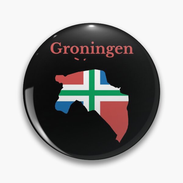 Item preview, Groningen Province Map flag , Netherlands. designed and sold by marosharaf.