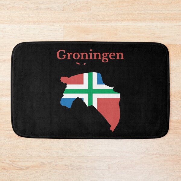 Item preview, Groningen Province Map flag , Netherlands. designed and sold by marosharaf.