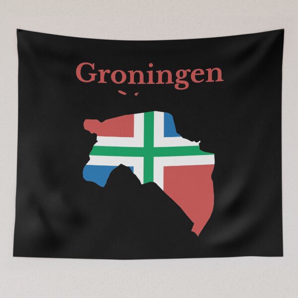 Item preview, Groningen Province Map flag , Netherlands. designed and sold by marosharaf.