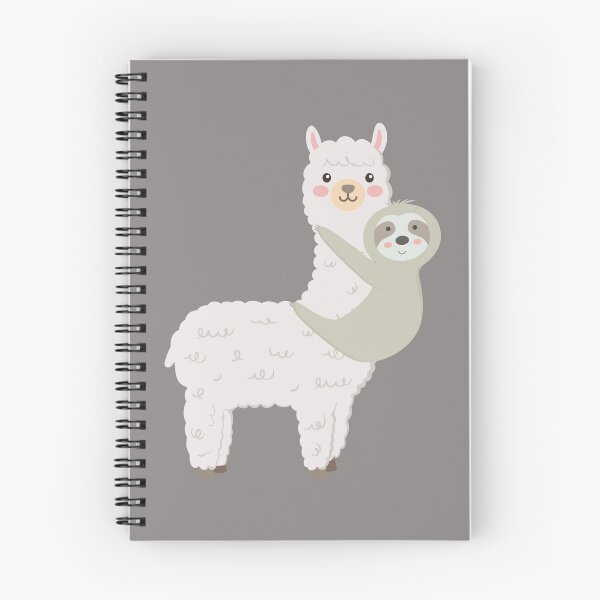 Item preview, sloth and llama, friends, kawaii llama, sloth llama designed and sold by Terevela.