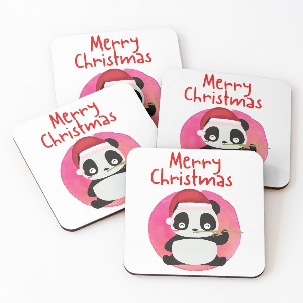 Item preview, Merry Christmas with Cute Panda designed and sold by springbloomb.