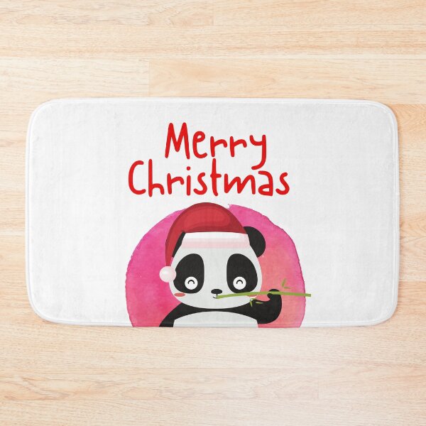 Item preview, Merry Christmas with Cute Panda designed and sold by springbloomb.