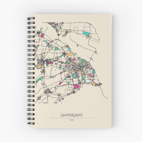 Item preview, Shanghai, China Street Map designed and sold by A Deniz Akerman.