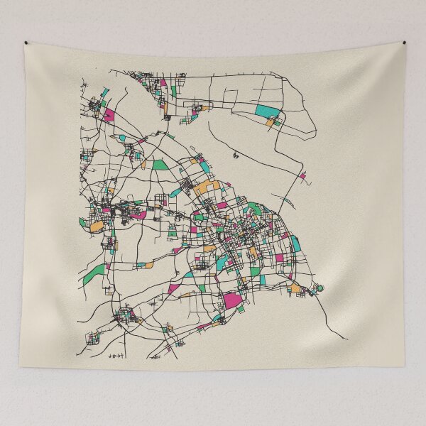 Item preview, Shanghai, China Street Map designed and sold by A Deniz Akerman.