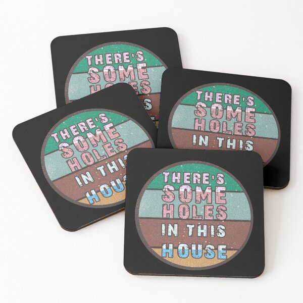 Item preview, THERE'S SOME HOLES IN THIS HOUSE VINTAGE RETRO FUNNY DESIGN designed and sold by thebaronart.