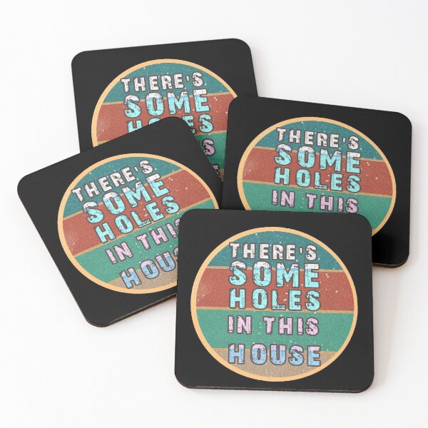 Item preview, THERE'S SOME HOLES IN THIS HOUSE VINTAGE RETRO FUNNY DESIGN designed and sold by thebaronart.