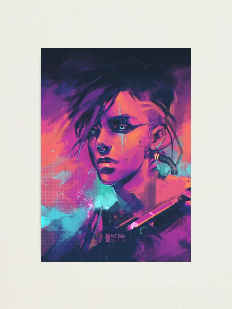 Alternate view of Cyan Photographic Print