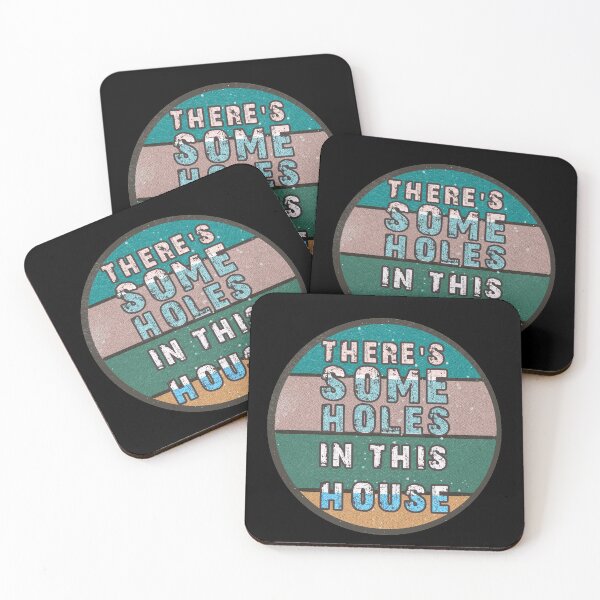 Item preview, THERE'S SOME HOLES IN THIS HOUSE VINTAGE RETRO FUNNY DESIGN designed and sold by thebaronart.