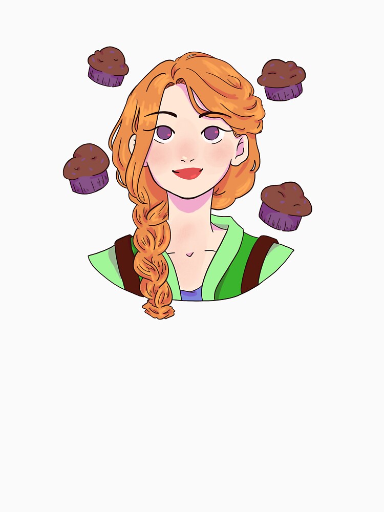 "Stardew Valley Poppyseed Muffin Leah" Tshirt by sliceofbrie