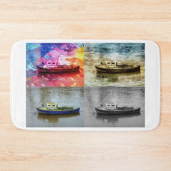 Item preview, Collage of a Tugboat in York, Yorkshire, UK designed and sold by PicsByTony.