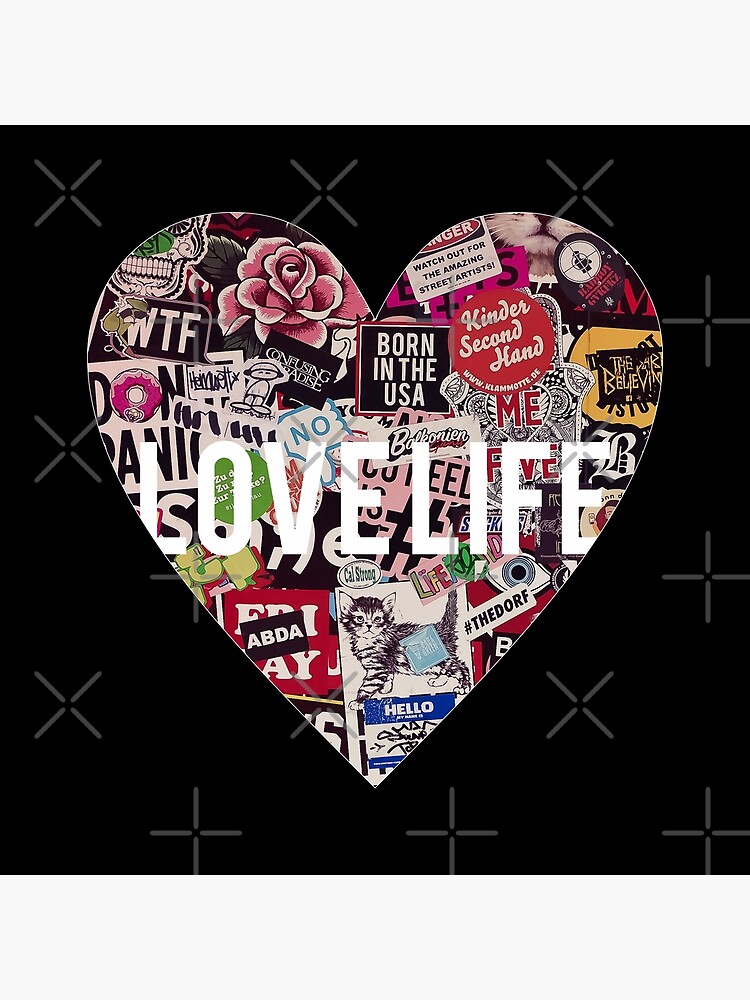 Love Life Grunge Heart by MyMadMerch