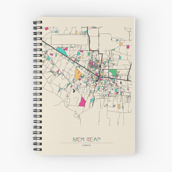 Item preview, Siem Reap, Cambodia Street Map designed and sold by A Deniz Akerman.