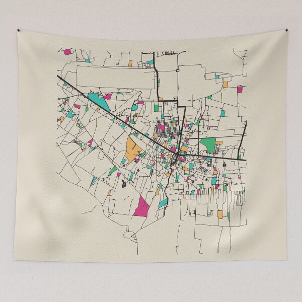 Item preview, Siem Reap, Cambodia Street Map designed and sold by A Deniz Akerman.