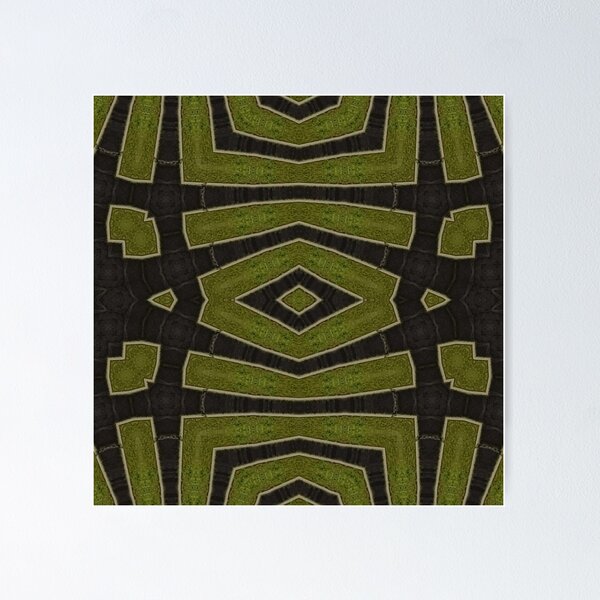 Item preview, Colorama geometric pattern khaki green designed and sold by Joie-et-Poesie.